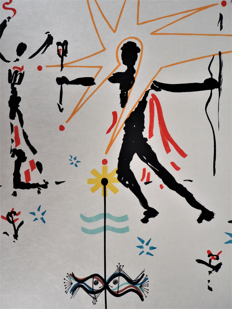 Raymond MORETTI : Célébration, Lithographie originale (photo de détail 5) - Crédit photo : Galerie Art.Paris