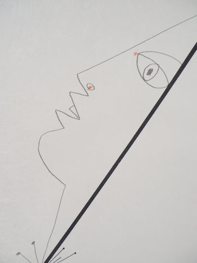 Raymond MORETTI : Les amoureux, Lithographie originale (photo de détail 7) - Crédit photo : Galerie Art.Paris