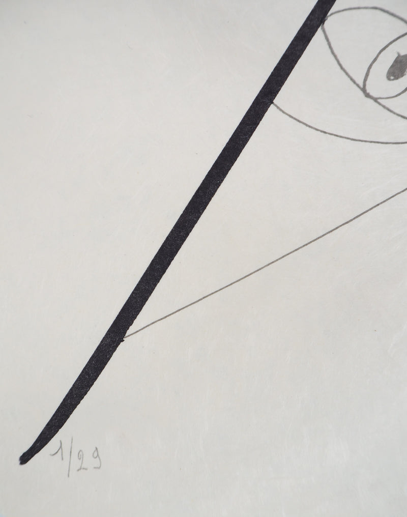 Raymond MORETTI : Les amoureux, Lithographie originale (photo de détail 6) - Crédit photo : Galerie Art.Paris
