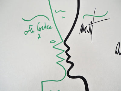 Raymond MORETTI : Le baiser, Lithographie originale (photo de détail 3) - Crédit photo : Galerie Art.Paris