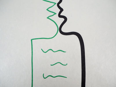 Raymond MORETTI : Le baiser, Lithographie originale (photo de détail 4) - Crédit photo : Galerie Art.Paris