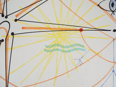 Raymond MORETTI : Nouvelles de l'étranger, Lithographie originale (photo de détail 8) - Crédit photo : Galerie Art.Paris