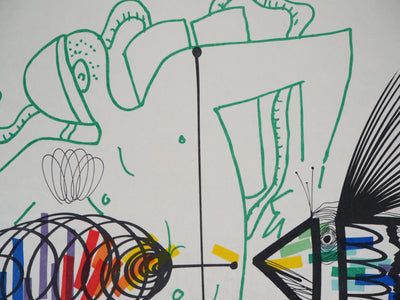 Raymond MORETTI : L'aventurier, Lithographie originale (photo de détail 5) - Crédit photo : Galerie Art.Paris