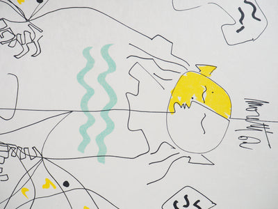 Raymond MORETTI : Journée d'été, Lithographie originale (photo de détail 4) - Crédit photo : Galerie Art.Paris