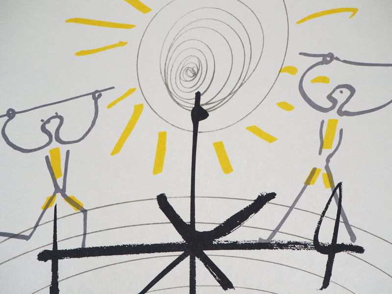 Raymond MORETTI : Les danseuses, Lithographie originale (photo de détail 6) - Crédit photo : Galerie Art.Paris