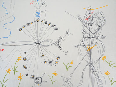 Raymond MORETTI : Rencontre amoureuse, Lithographie originale (photo de détail 4) - Crédit photo : Galerie Art.Paris