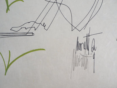 Raymond MORETTI : Rencontre amoureuse, Lithographie originale (photo de détail 3) - Crédit photo : Galerie Art.Paris