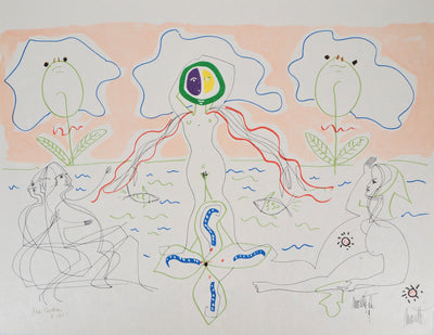 Raymond MORETTI : La naissance de Vénus, Lithographie originale (vue générale) - Crédit photo : Galerie Art.Paris