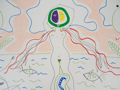 Raymond MORETTI : La naissance de Vénus, Lithographie originale (photo de détail 4) - Crédit photo : Galerie Art.Paris