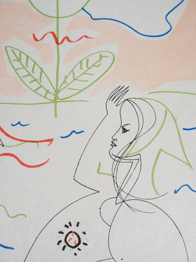 Raymond MORETTI : La naissance de Vénus, Lithographie originale (photo de détail 6) - Crédit photo : Galerie Art.Paris