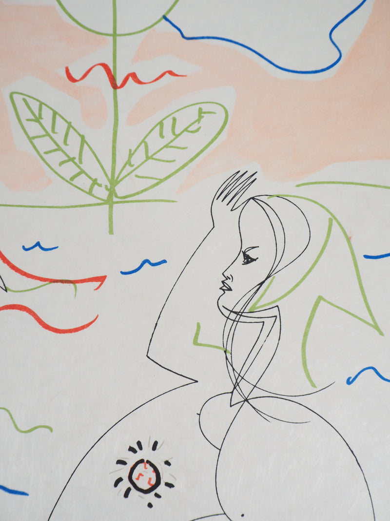 Raymond MORETTI : La naissance de Vénus, Lithographie originale (photo de détail 6) - Crédit photo : Galerie Art.Paris