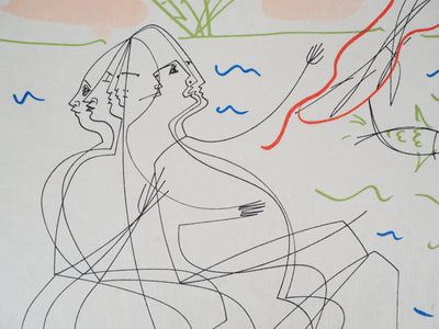 Raymond MORETTI : La naissance de Vénus, Lithographie originale (photo de détail 8) - Crédit photo : Galerie Art.Paris