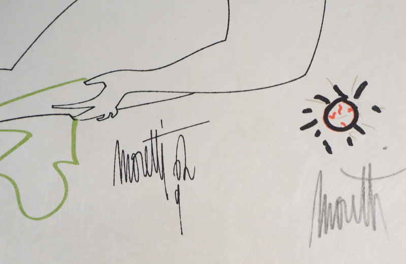 Raymond MORETTI : La naissance de Vénus, Lithographie originale (photo de détail 2) - Crédit photo : Galerie Art.Paris