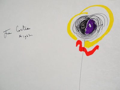 Raymond MORETTI : Visages et poissons, Lithographie originale (photo de détail 3) - Crédit photo : Galerie Art.Paris