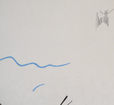 Raymond MORETTI : La Terre et le Soleil, Lithographie originale (photo de détail 3) - Crédit photo : Galerie Art.Paris