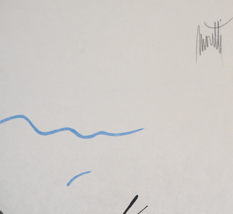 Raymond MORETTI : La Terre et le Soleil, Lithographie originale (photo de détail 3) - Crédit photo : Galerie Art.Paris