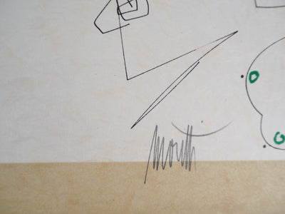 Raymond MORETTI : Symbiose entre le poisson et le Verseau, Lithographie originale (photo de détail 2) - Crédit photo : Galerie Art.Paris