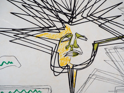 Raymond MORETTI : Symbiose entre le poisson et le Verseau, Lithographie originale (photo de détail 9) - Crédit photo : Galerie Art.Paris