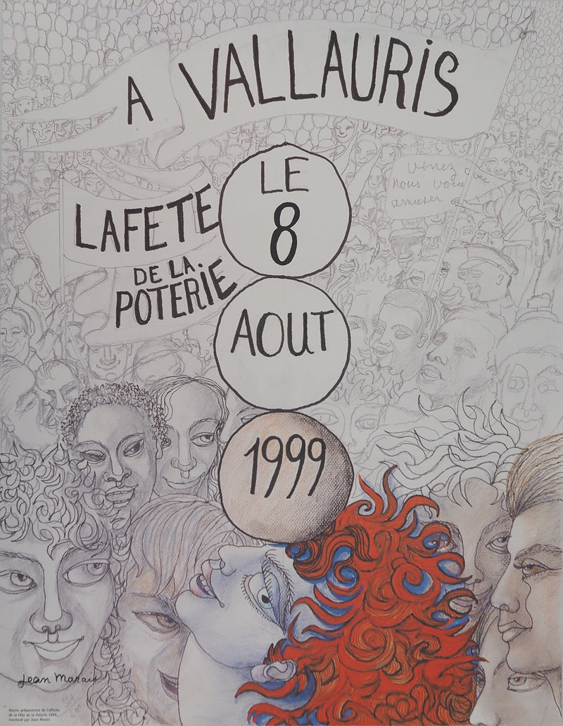 Jean MARAIS : Fête de la poterie, Lithographie originale (vue générale) - Crédit photo : Galerie Art.Paris