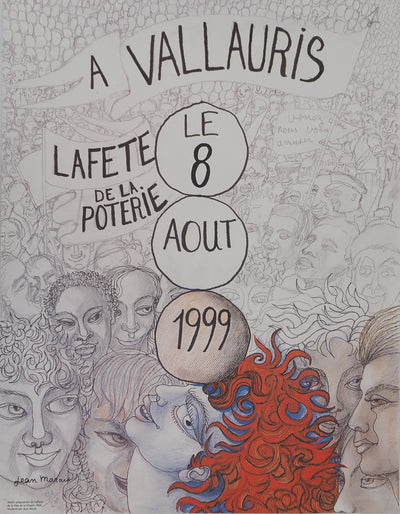 Jean MARAIS : Fête de la poterie, Lithographie originale (photo de détail 3) - Crédit photo : Galerie Art.Paris