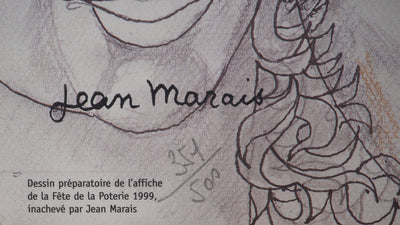Jean MARAIS : Fête de la poterie, Lithographie originale (photo de détail 2) - Crédit photo : Galerie Art.Paris
