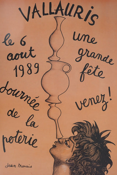 Jean MARAIS : Journée de la poterie, Affiche originale (vue générale) - Crédit photo : Galerie Art.Paris