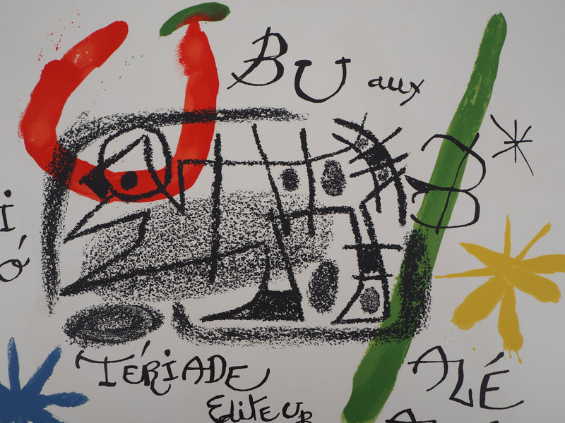 Joan MIRO : Ubu aux Baléares, Lithographie originale (photo de détail 2) - Crédit photo : Galerie Art.Paris