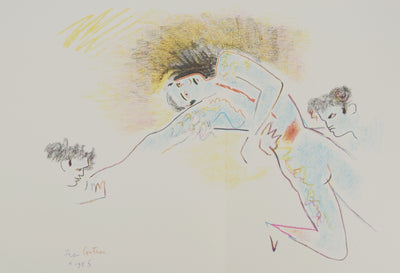 Jean COCTEAU : Le torero blessé, Lithographie originale signée