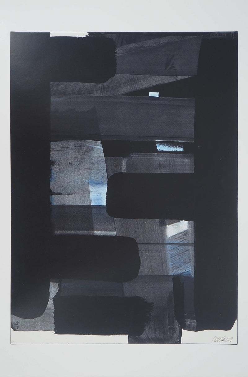 Pierre SOULAGES : Gouache sur papie, Affiche originale (vue générale) - Crédit photo : Galerie Art.Paris