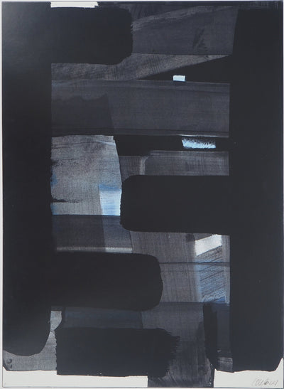 Pierre SOULAGES : Gouache sur papie, Affiche originale (photo de détail 3) - Crédit photo : Galerie Art.Paris