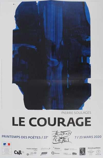 Pierre SOULAGES : Peinture 30 novembr, Affiche originale (vue générale) - Crédit photo : Galerie Art.Paris