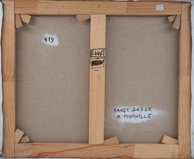 Jean-Jacques RENE : Normandie, Marée basse à Pourville, Tableau original (photo de détail 7) - Crédit photo : Galerie Art.Paris