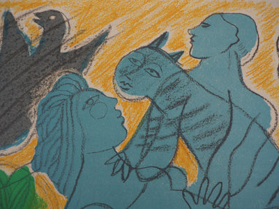 Guillaume CORNEILLE : Vacances d'été au soleil, Lithographie originale (photo de détail 5) - Crédit photo : Galerie Art.Paris