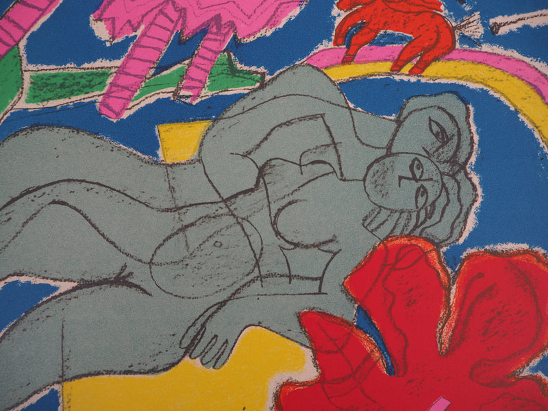 Guillaume CORNEILLE : Les amants, Lithographie originale (photo de détail 4) - Crédit photo : Galerie Art.Paris