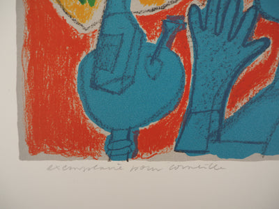 Guillaume CORNEILLE : Promenade sur Paris, Lithographie originale (photo de détail 7) - Crédit photo : Galerie Art.Paris