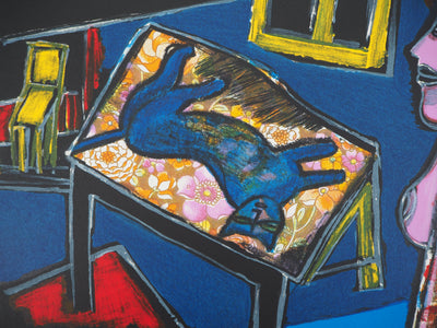 Guillaume CORNEILLE : Intérieur hollandais, Lithographie originale (photo de détail 4) - Crédit photo : Galerie Art.Paris