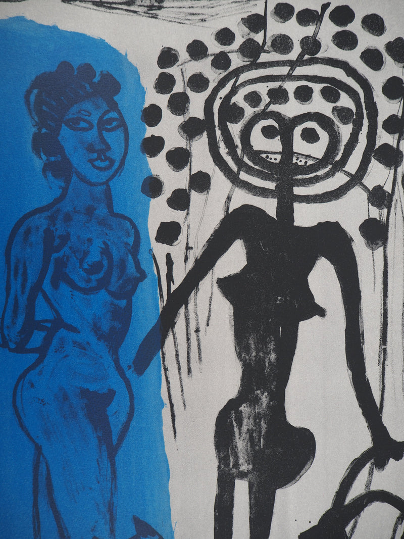Guillaume CORNEILLE : Entre les mondes, Lithographie originale (photo de détail 4) - Crédit photo : Galerie Art.Paris