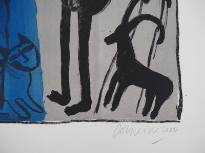 Guillaume CORNEILLE : Entre les mondes, Lithographie originale (photo de détail 2) - Crédit photo : Galerie Art.Paris