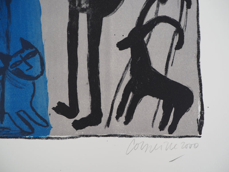 Guillaume CORNEILLE : Entre les mondes, Lithographie originale (photo de détail 2) - Crédit photo : Galerie Art.Paris