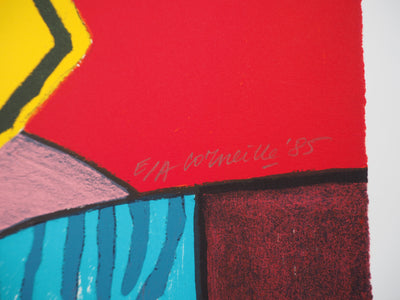 Guillaume CORNEILLE : L'éveil de l'oiseau, Lithographie originale (photo de détail 2) - Crédit photo : Galerie Art.Paris