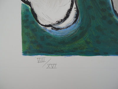 Guillaume CORNEILLE : Composition aux poissons, Lithographie originale (photo de détail 8) - Crédit photo : Galerie Art.Paris