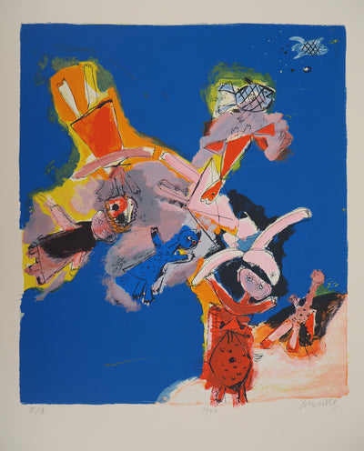 Guillaume CORNEILLE : Profondeur marines, Lithographie originale (photo de détail 3) - Crédit photo : Galerie Art.Paris