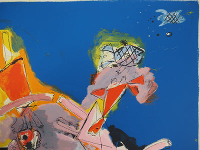 Guillaume CORNEILLE : Profondeur marines, Lithographie originale (photo de détail 4) - Crédit photo : Galerie Art.Paris