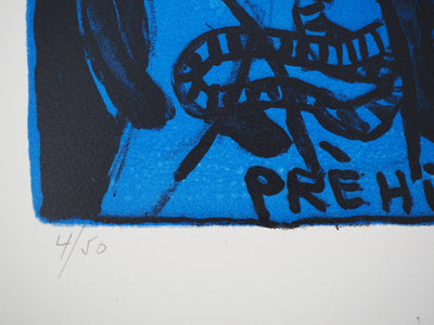 Guillaume CORNEILLE : Sorcières bleues, Lithographie originale (photo de détail 7) - Crédit photo : Galerie Art.Paris