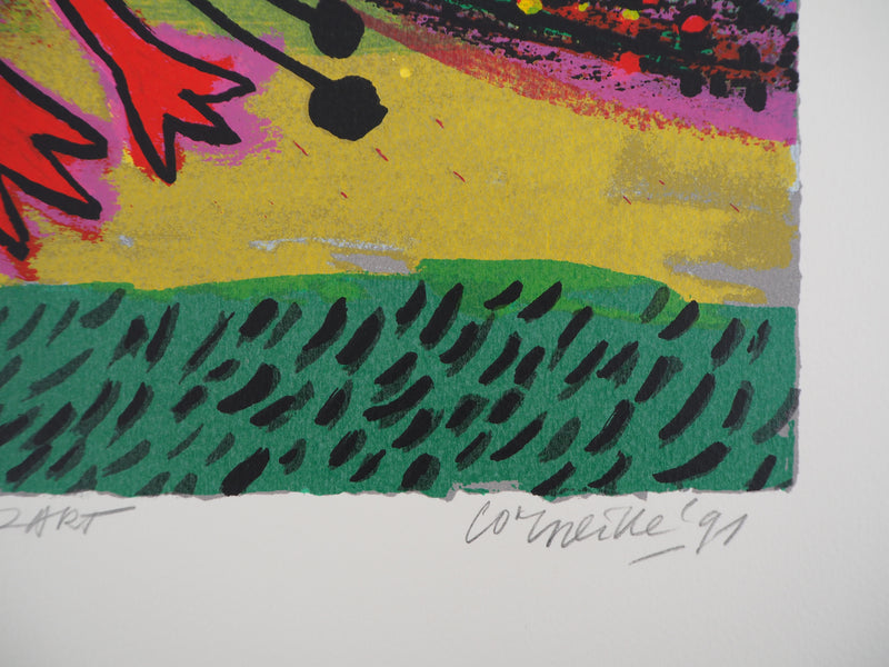 Guillaume CORNEILLE : Hommage à Mozart II, Lithographie originale (photo de détail 2) - Crédit photo : Galerie Art.Paris