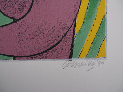 Guillaume CORNEILLE : Nu aux oiseaux, Lithographie originale (photo de détail 2) - Crédit photo : Galerie Art.Paris