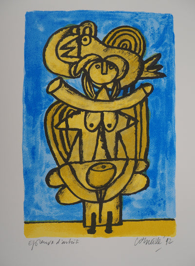 Guillaume CORNEILLE : Inspiration cubiste, Lithographie originale (photo de détail 3) - Crédit photo : Galerie Art.Paris