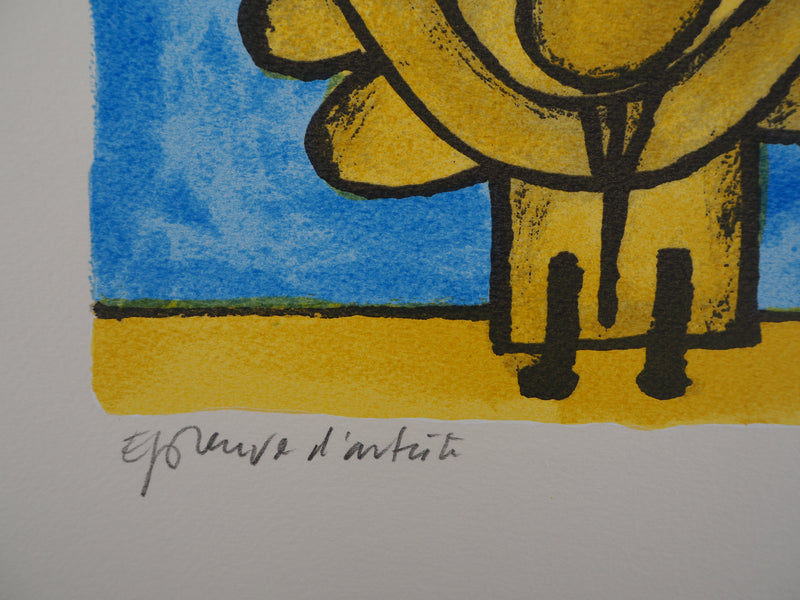 Guillaume CORNEILLE : Inspiration cubiste, Lithographie originale (photo de détail 6) - Crédit photo : Galerie Art.Paris