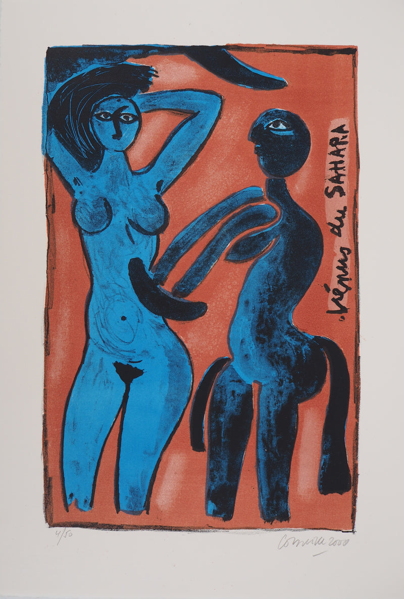 Guillaume CORNEILLE : Vénus du Sahara, Lithographie originale (vue générale) - Crédit photo : Galerie Art.Paris