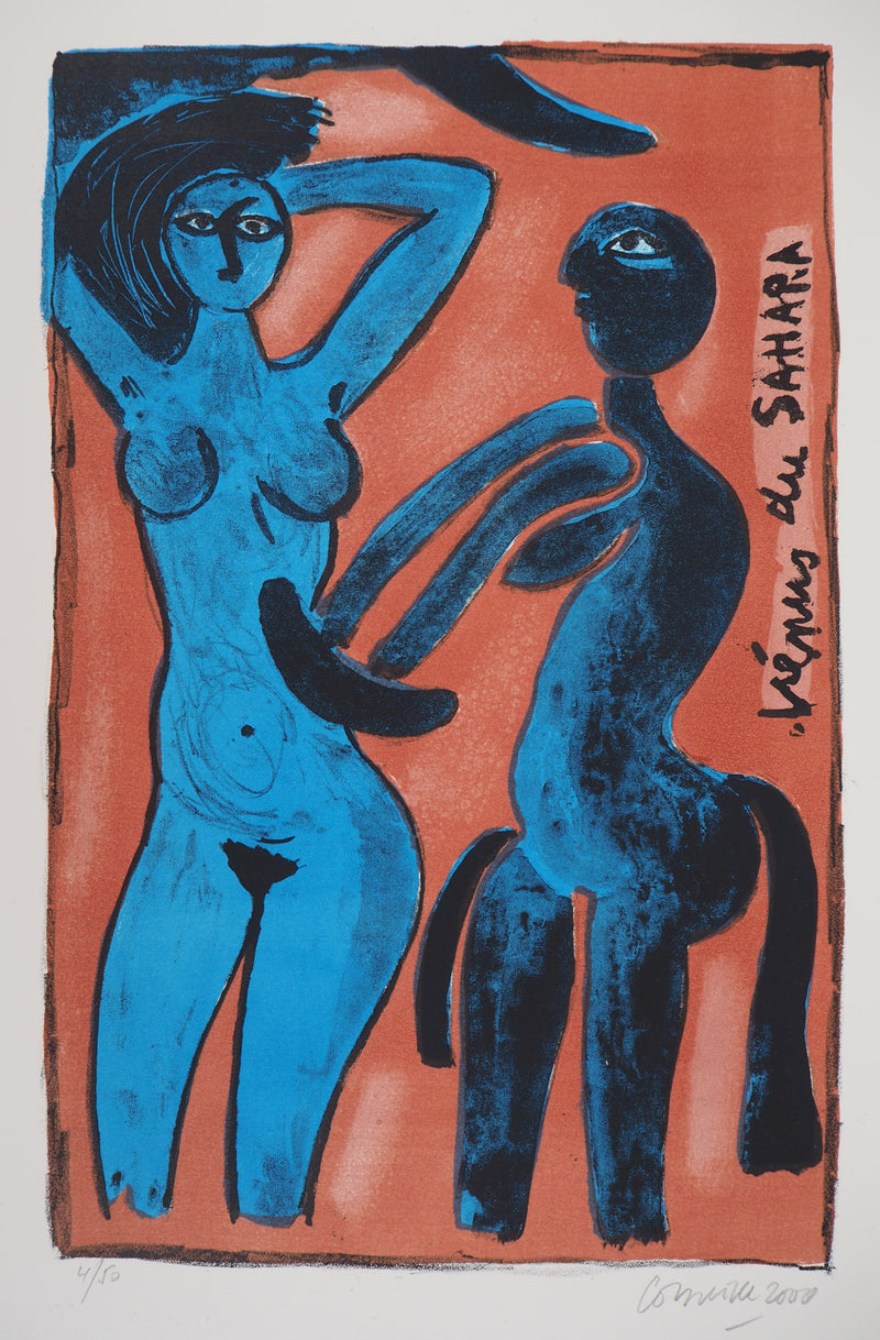 Guillaume CORNEILLE : Vénus du Sahara, Lithographie originale (photo de détail 3) - Crédit photo : Galerie Art.Paris